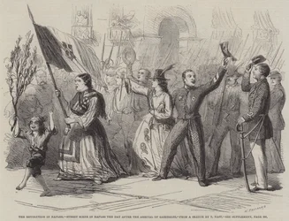 The Revolution in Naples, Street Scene in Naples the Day after the Arrival of Garibaldi